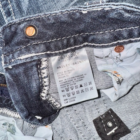 Miss Me Jeans Hailey Skinny Size 26 - Picture 7 of 8